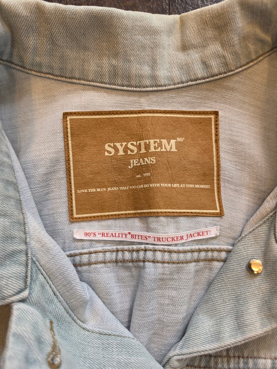 시스템 90'S "REALITY BITES" 트러커 재킷 상품이미지3