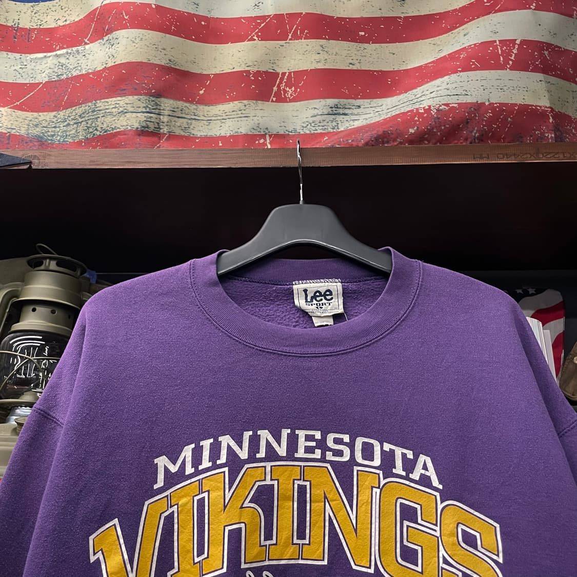 90s Lee 스포츠 미네소타 바이킹스 스웻 셔츠 맨투맨 N25 상품이미지3
