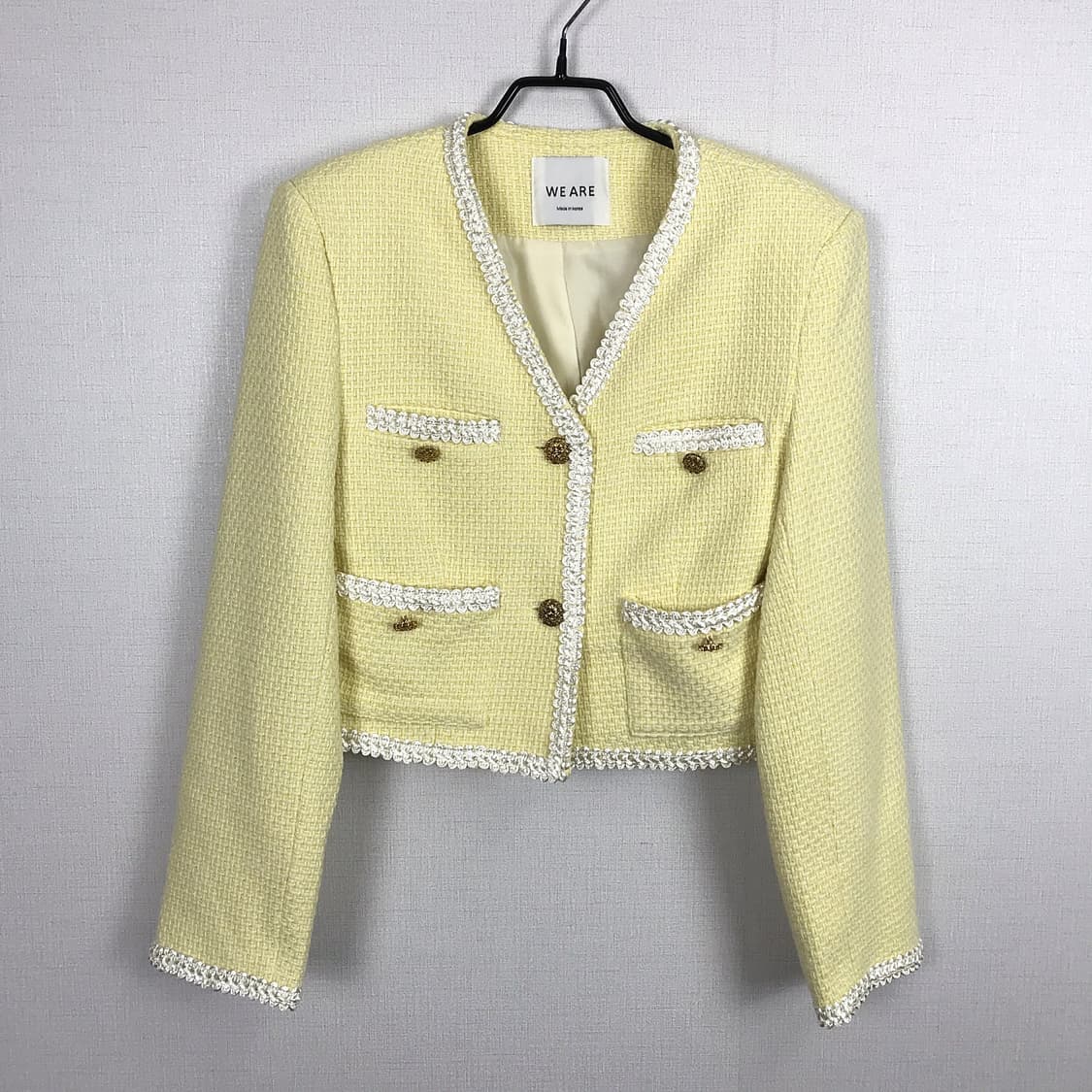 WE ARE 위아 트위드 크롭 숏 자켓 상품이미지1