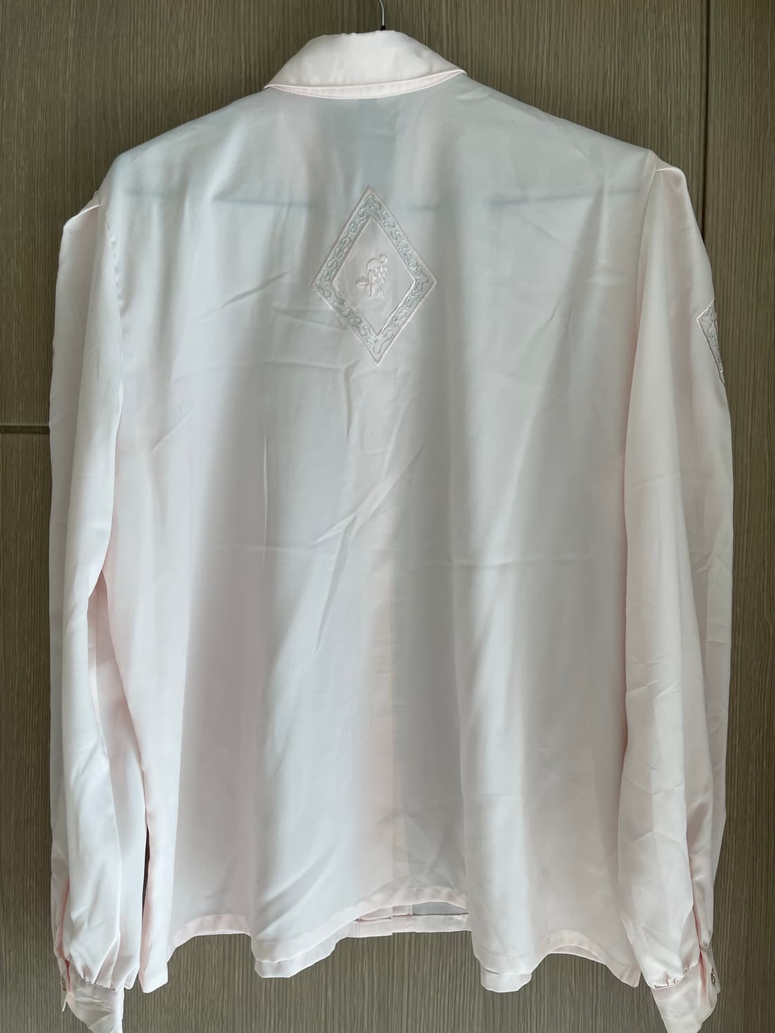 란제리룩 시스루 딸기우유 핑크 퍼프 블라우스 상품이미지5