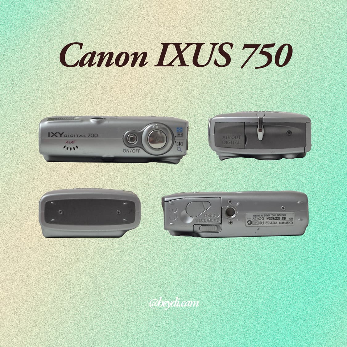 (아일릿 원희) 캐논 ixus750 IXY700 실버 상품이미지3
