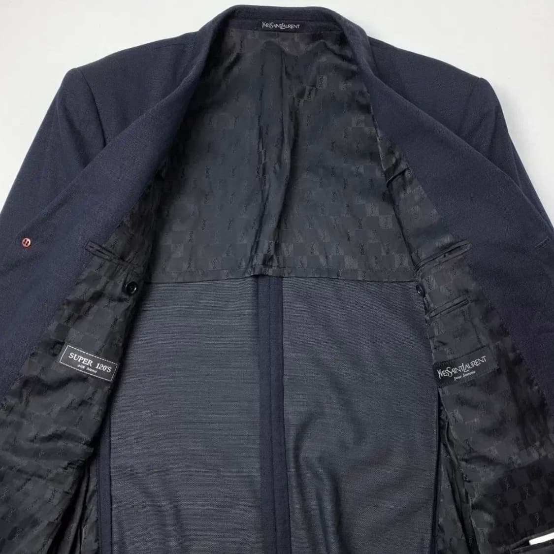 (42R) 입생로랑 네이비 울 블레이저 자켓 상품이미지4