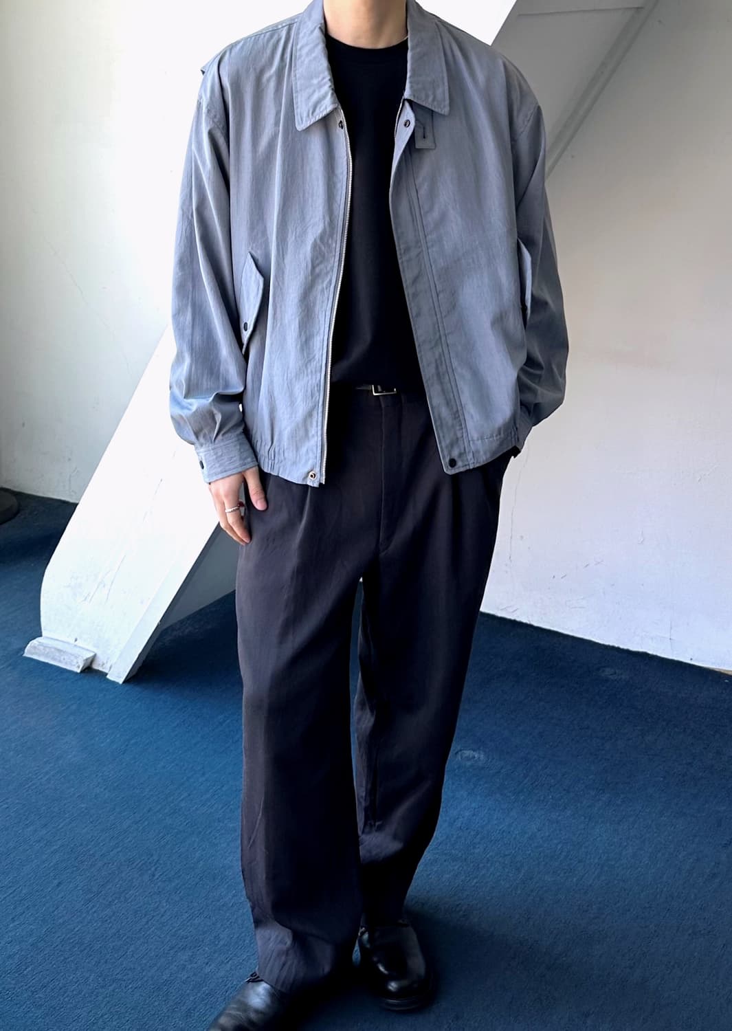 JPN made light poly design blouson 상품이미지7