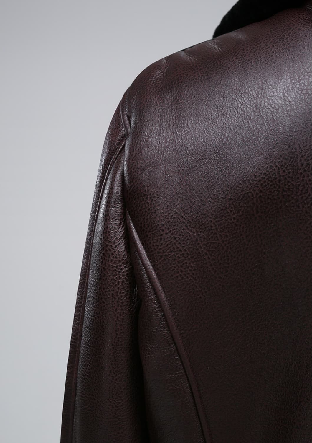 Real LambSkin - Crop Leather Mustang 상품이미지8