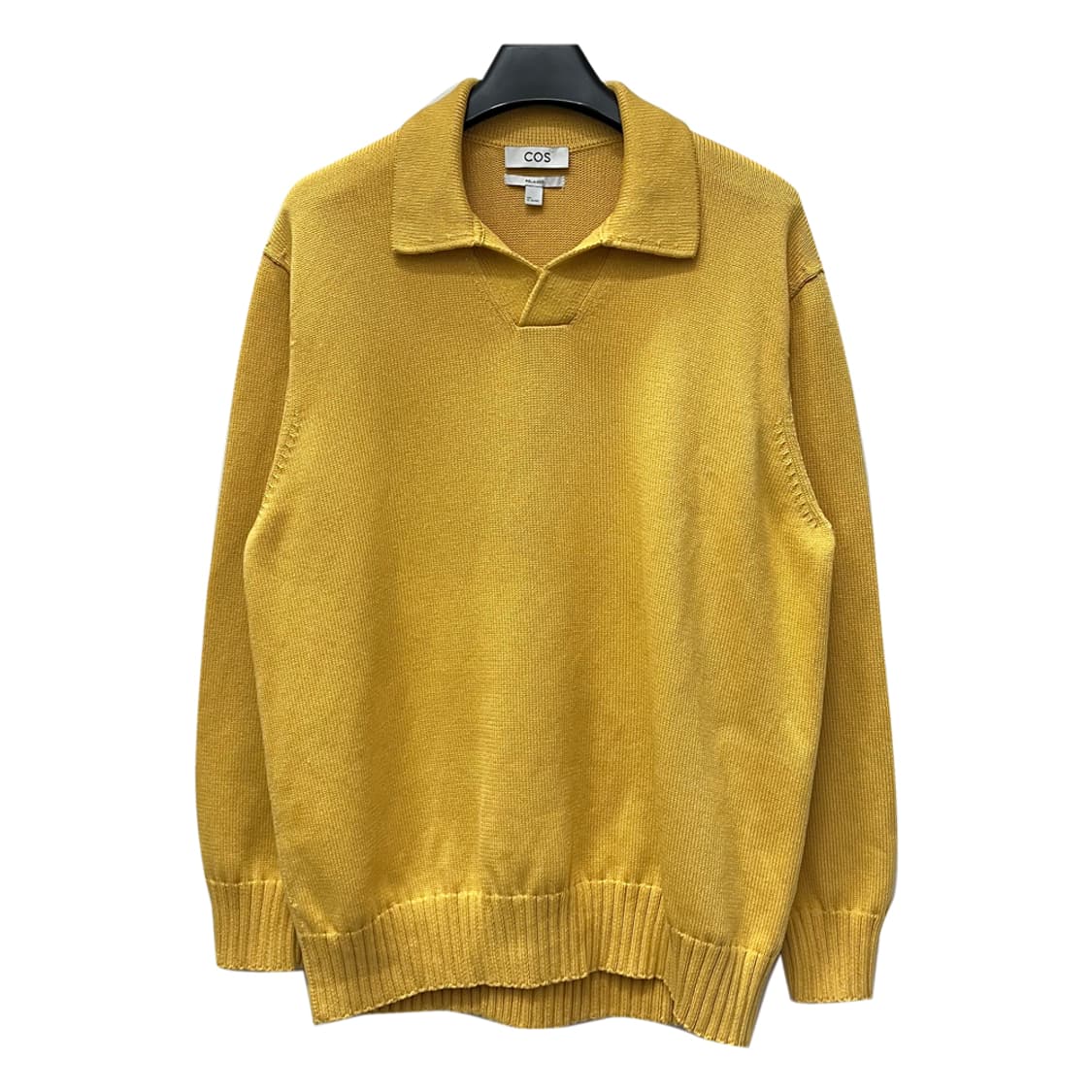 COS 코스 릴렉스핏 오픈 카라 헤비 니트 해외 L 상품이미지1