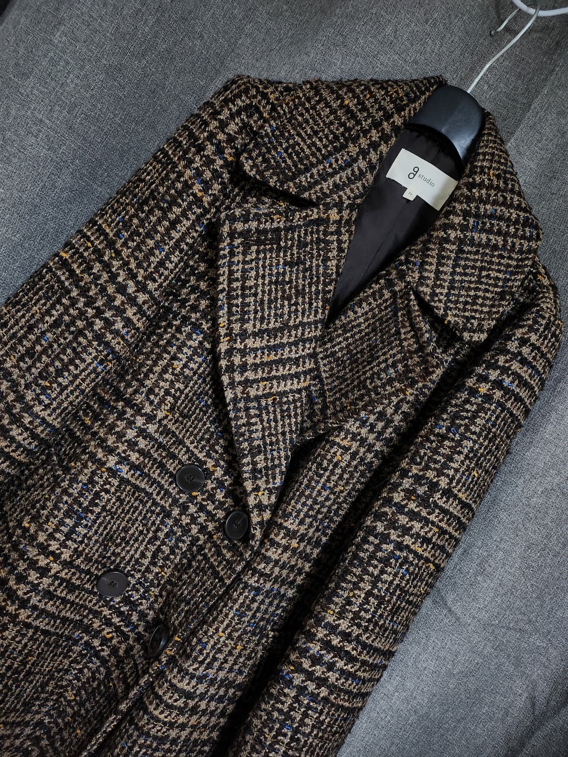 g스튜디오 체크 트위드 자켓 상품이미지2