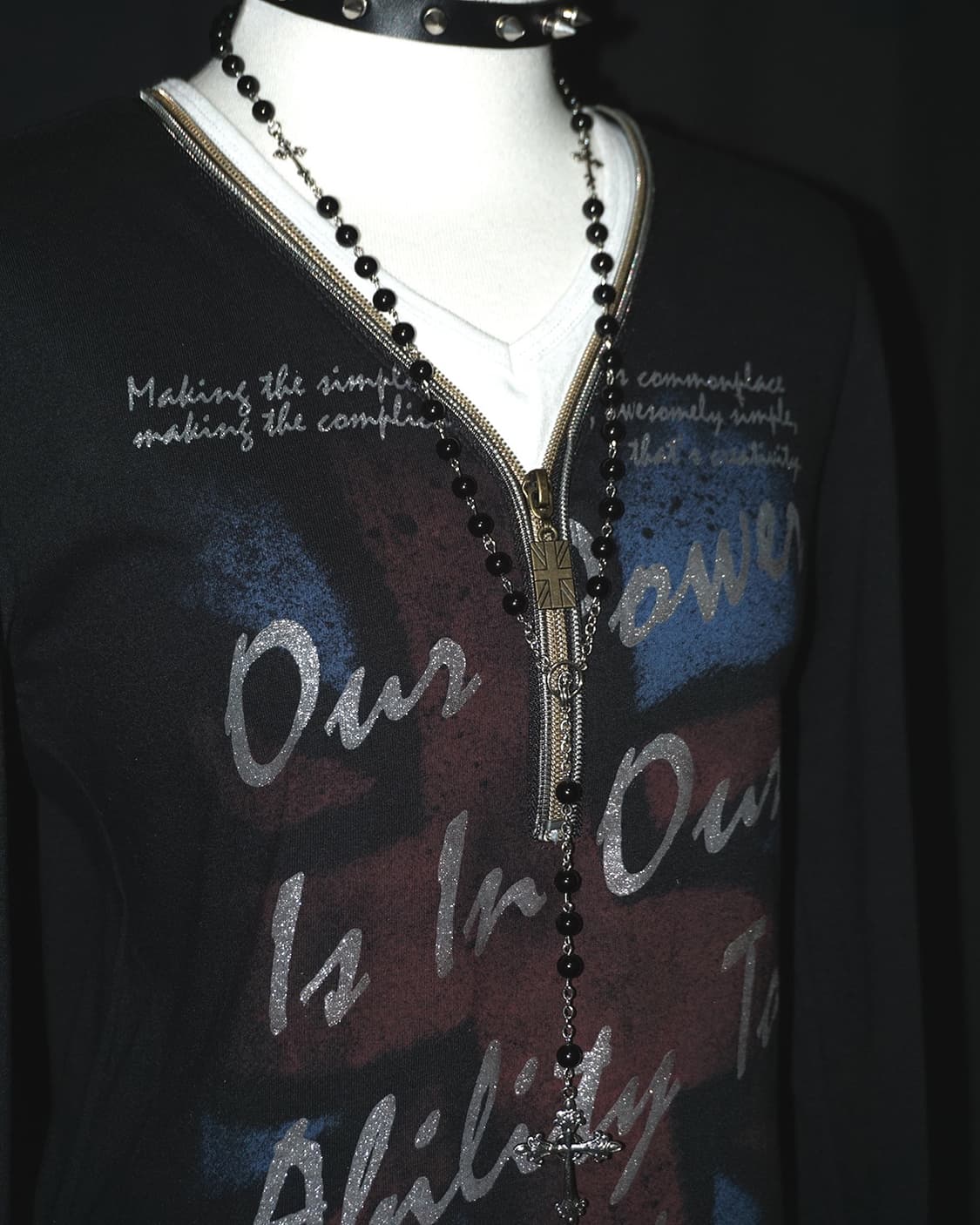(euroyal) glitter lettering punk t  상품이미지4