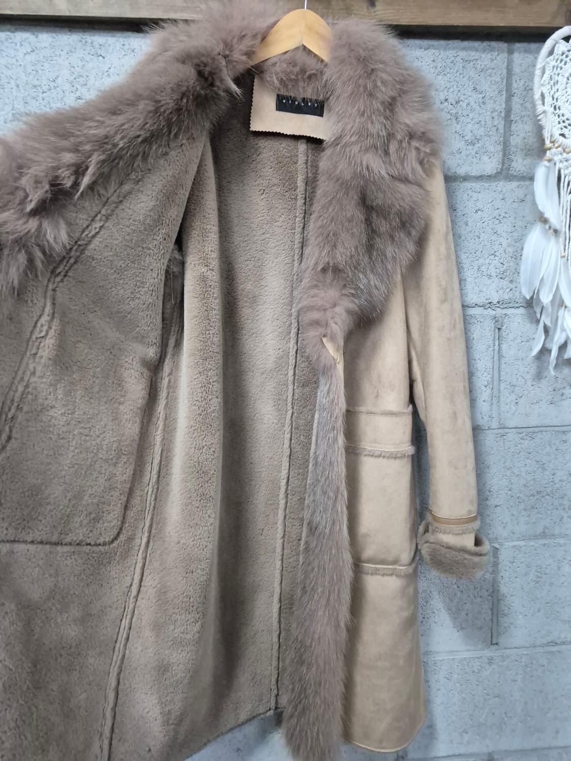 시슬리 롱무스탕코트 상품이미지5