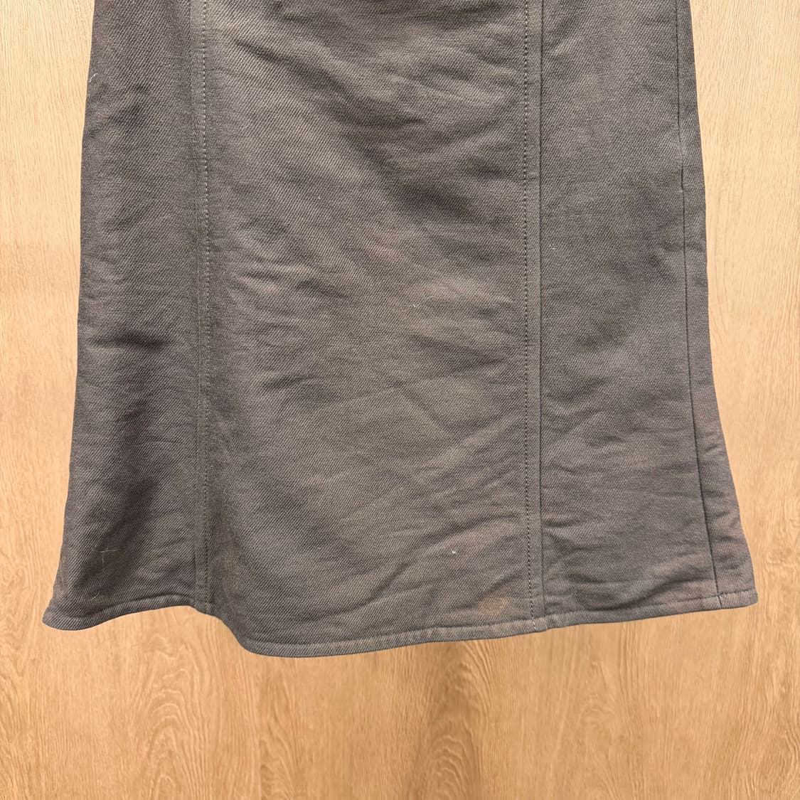 버버리 블루 라벨 울 코튼 미니 스커트 절개 디테일 A라인 브라운 상품이미지5