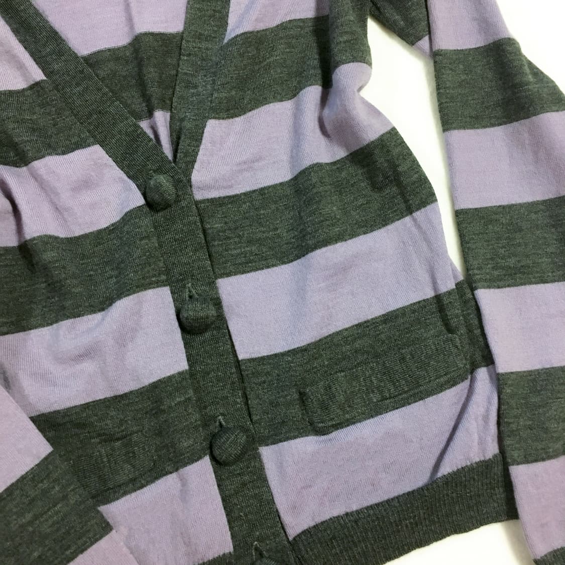 퍼플그레이 스트라이프 가디건 상품이미지2