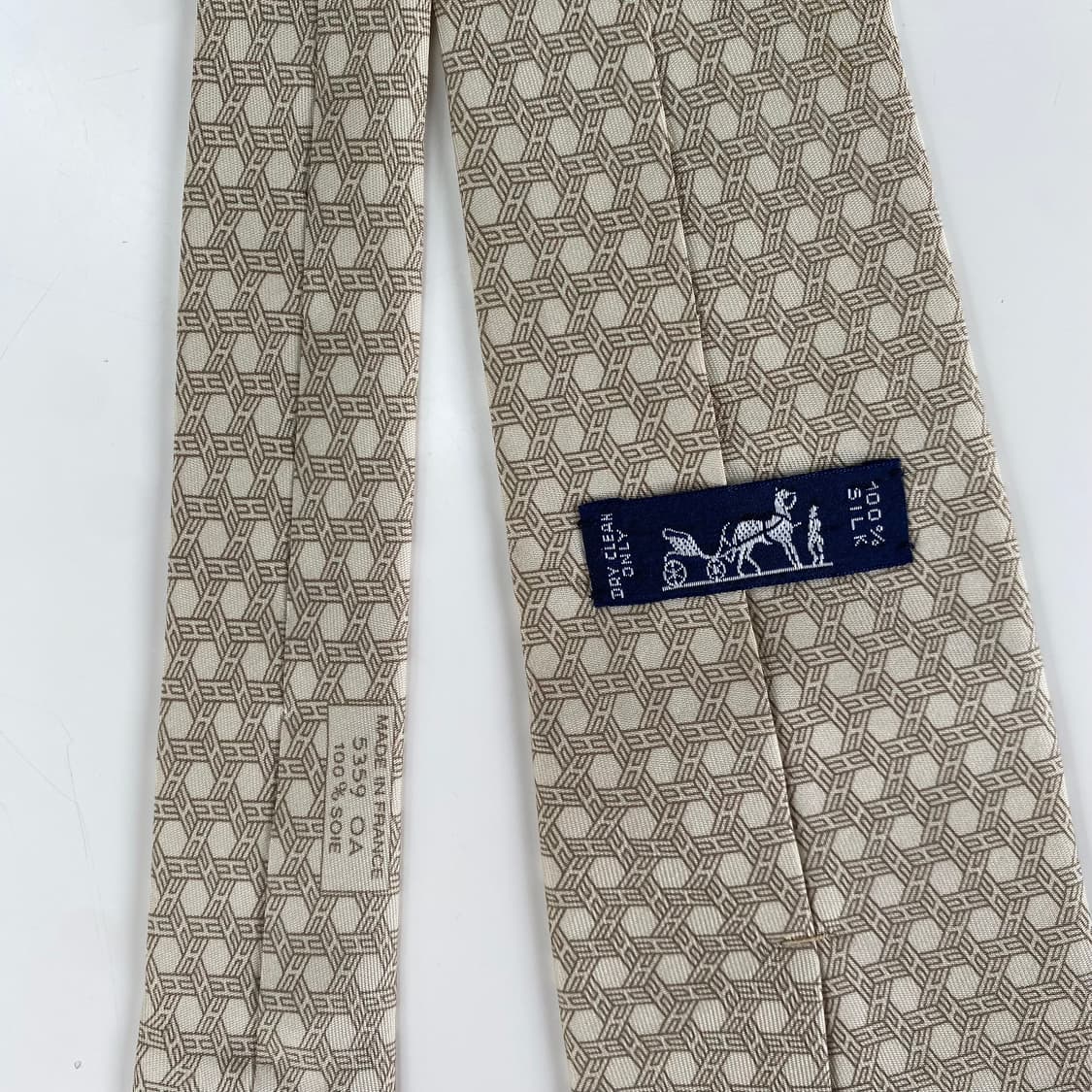 에르메스(HERMES) H모노그램 명품 정품 넥타이 상품이미지4