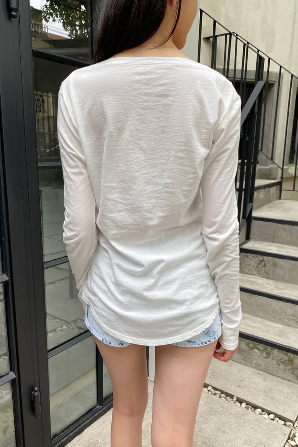 브랜디멜빌 젤리 롱 슬리브 화이트 상품이미지3