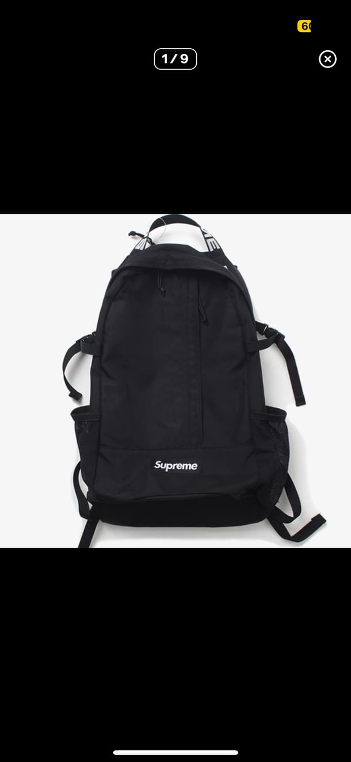 슈프림 백팩 블랙 18ss 상품이미지1