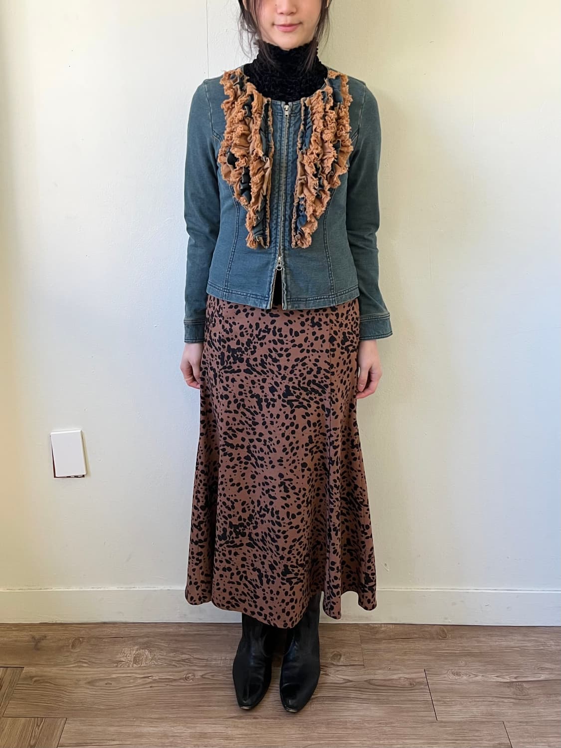 EKDUTin 프릴 데님 자켓 상품이미지8