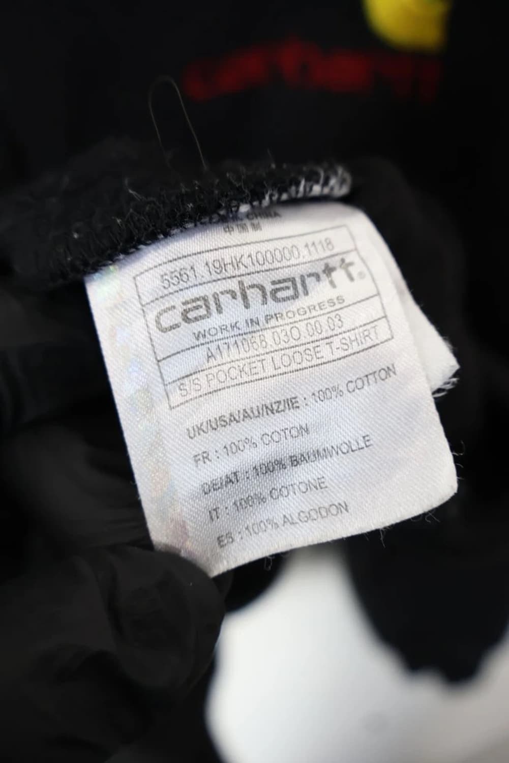 Carhartt WIP Black Half Zip Sweatshirt 상품이미지7