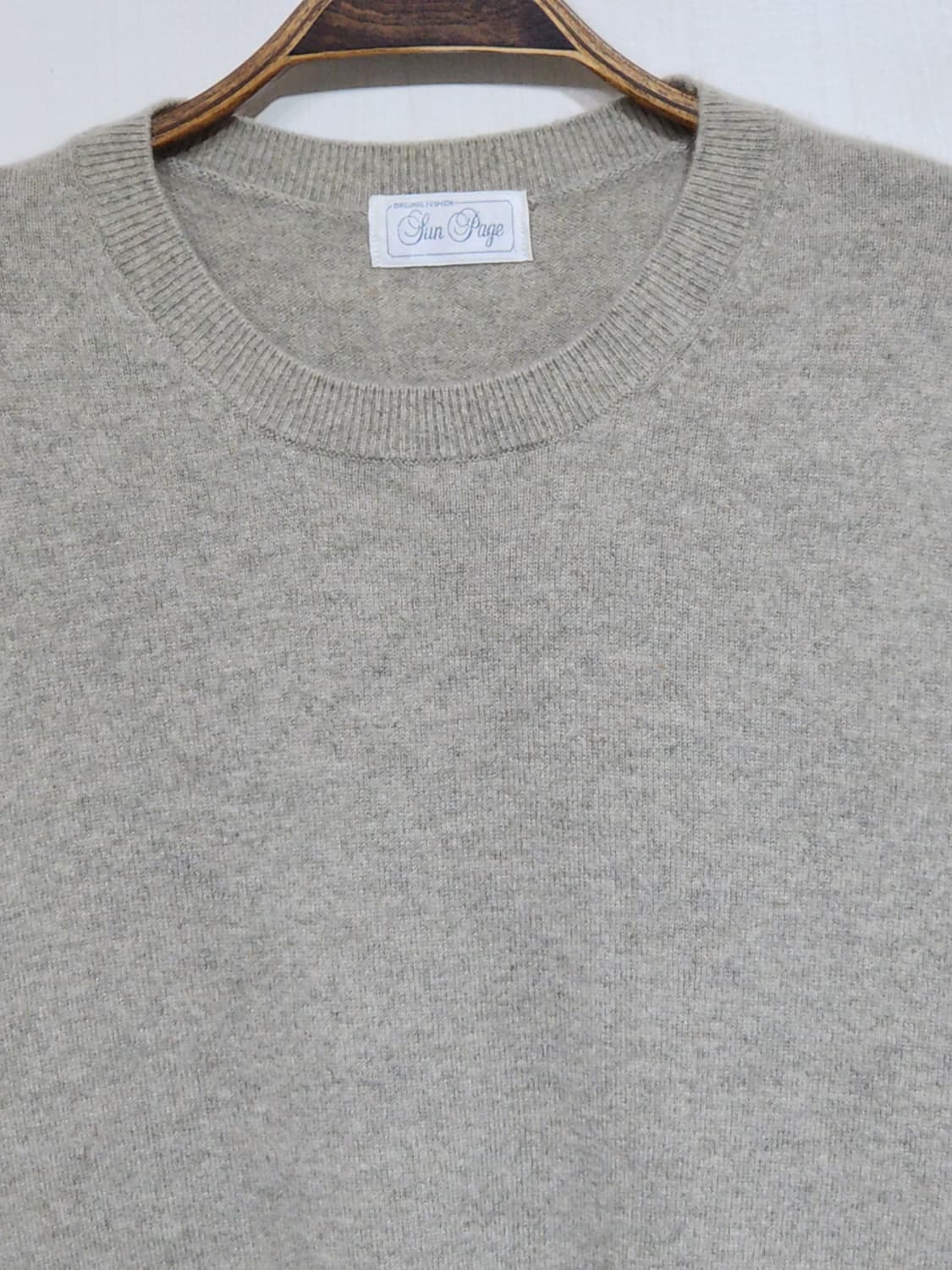 (L) 캐시미어 니트 무지 스웨터 라운드 캐주얼  상품이미지2