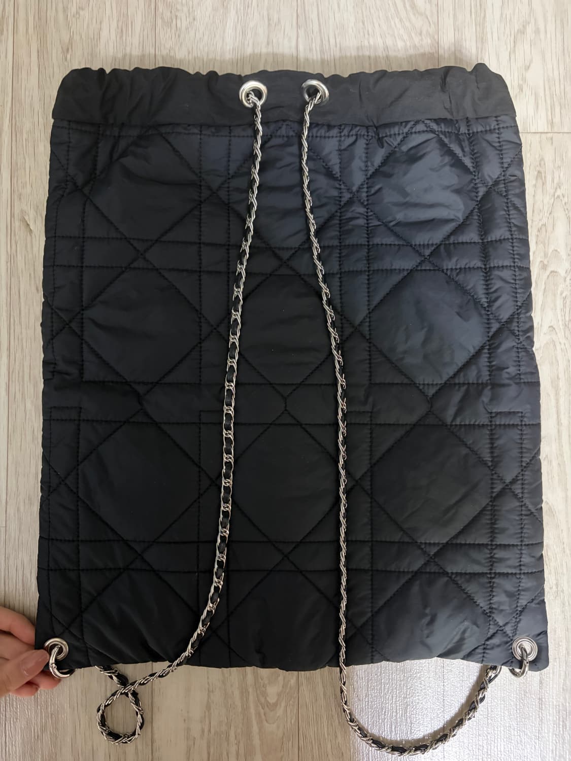 판매) 모데스트무드 체인 백팩 블랙 상품이미지4