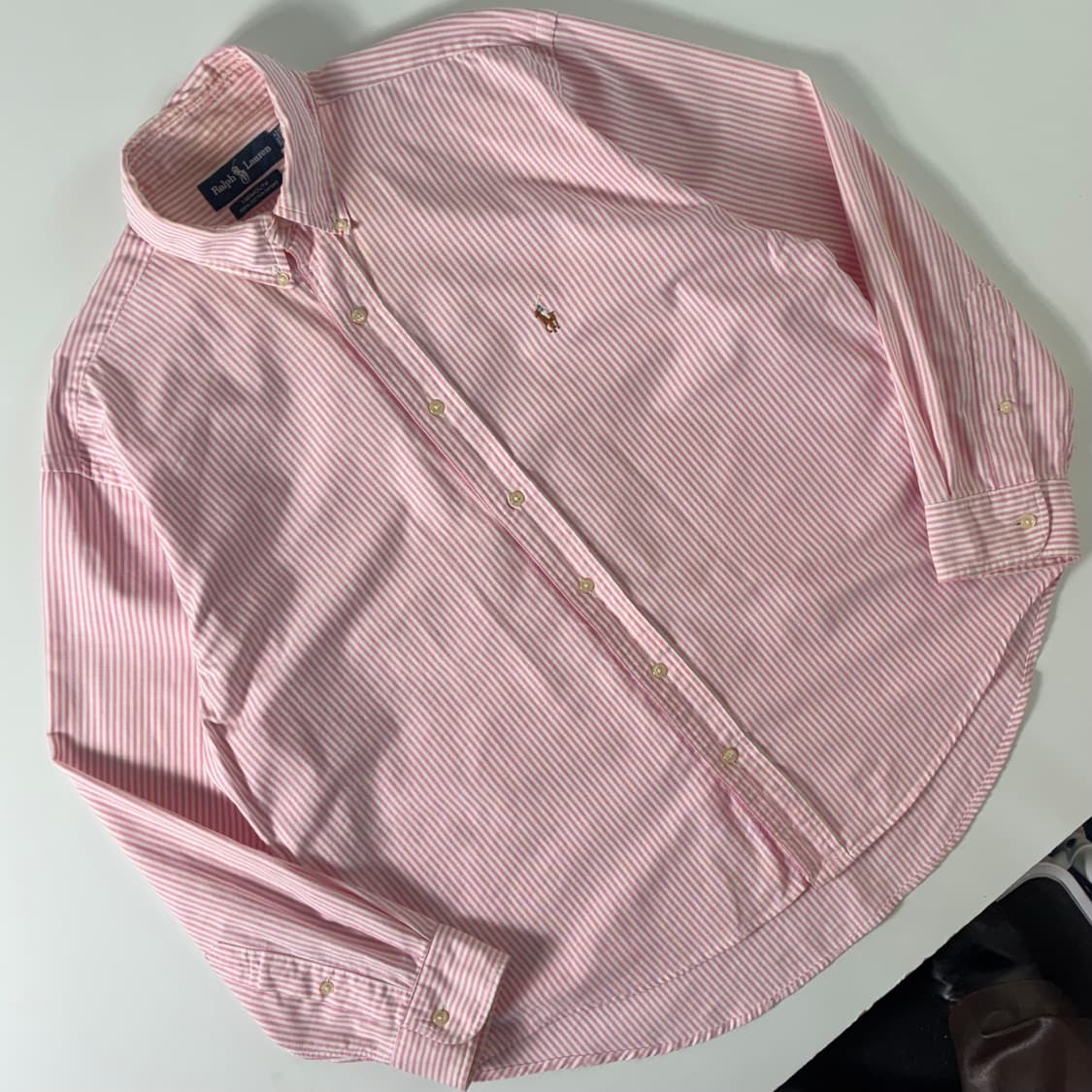 Polo 폴로 랄프로렌 핑크 스트라이프 옥스포드 셔츠 상품이미지1