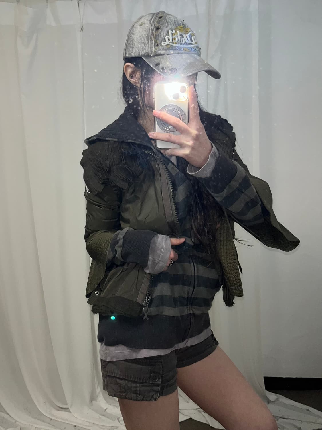 Khaki Y2K set up (set 할인가) 상품이미지3