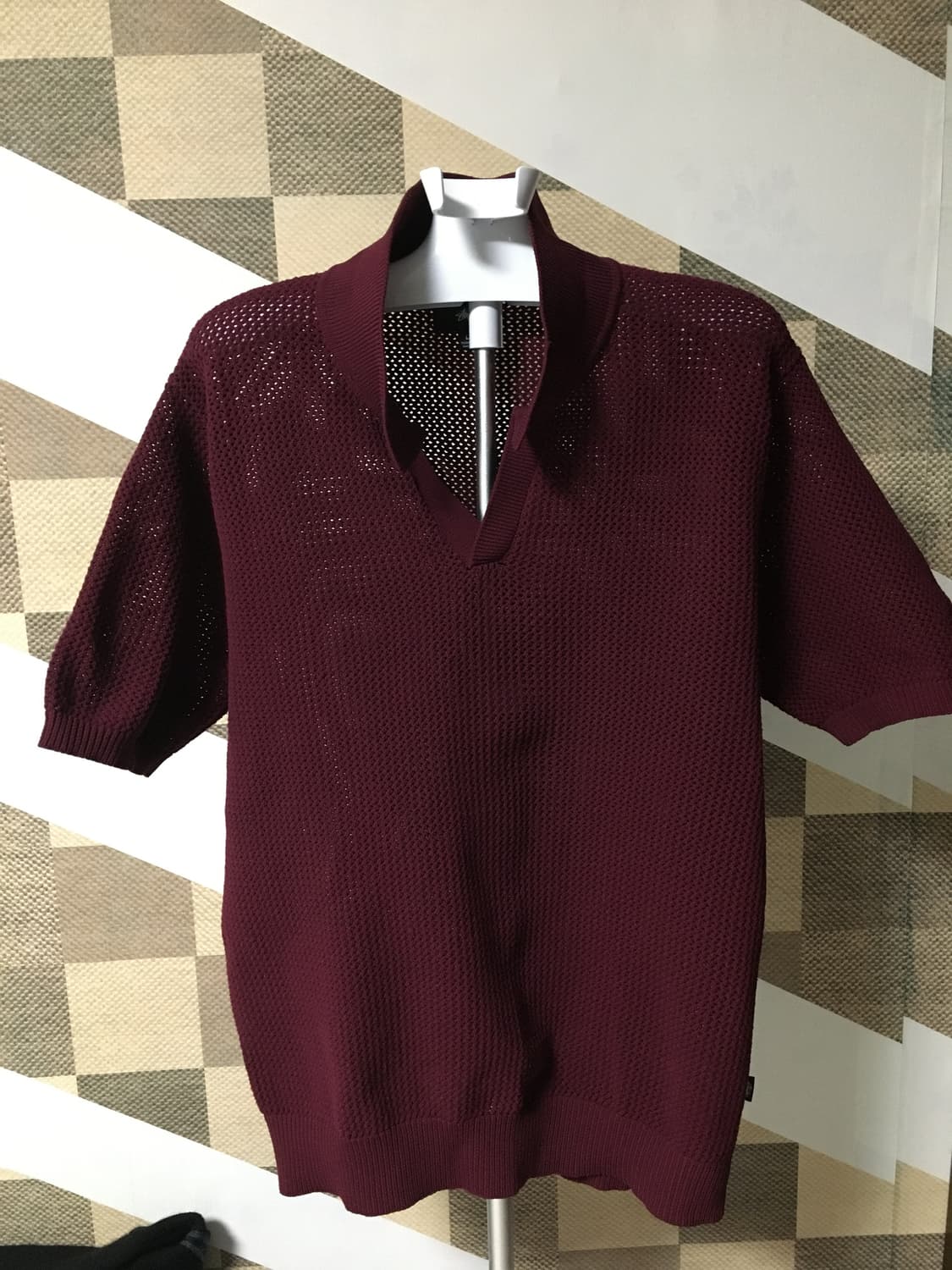 스투시 케이블 메쉬 폴로 니트 상품이미지1