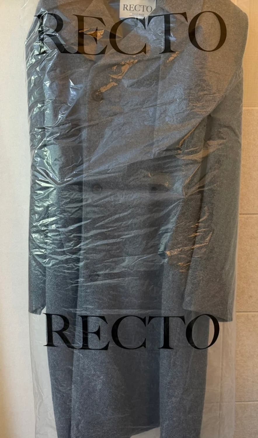 [새상품] RECTO 렉토 투세 kuse 더블 코트 2사이즈 (택⭕️) 상품이미지6