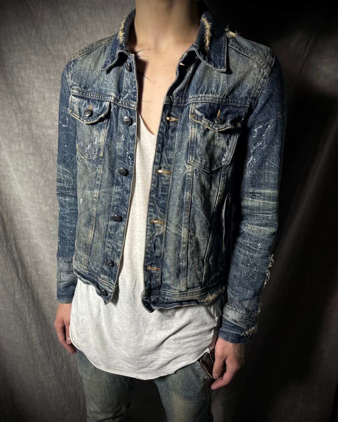 Midas Archive Distressed Denim Jacket 상품이미지1