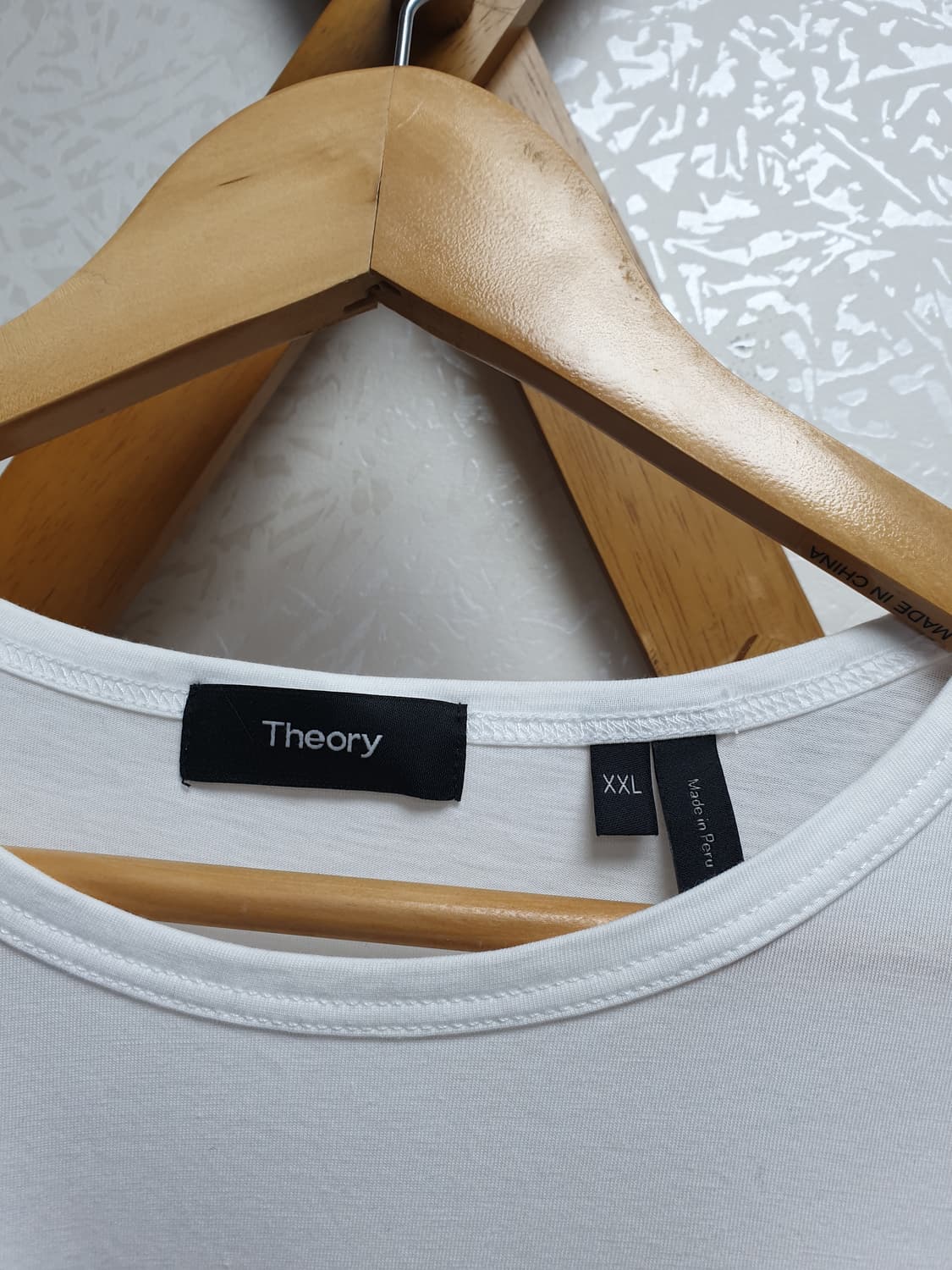 [xxl/110/미착용] 띠어리 피마코튼 프리시즌 반팔 화이트 상품이미지3