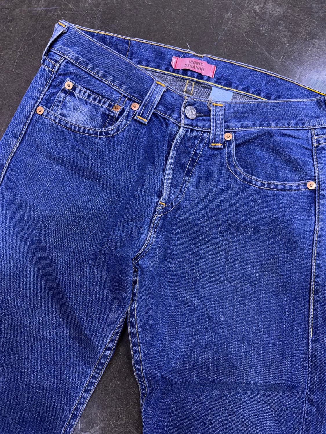 리바이스 00's 타입원 빈티지 워싱 아이코닉 스트레이트핏 데님팬츠 32 상품이미지3