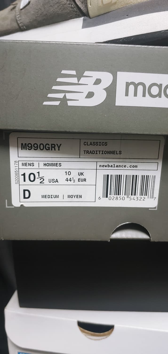 뉴발란스 m990 gry 285 상품이미지7