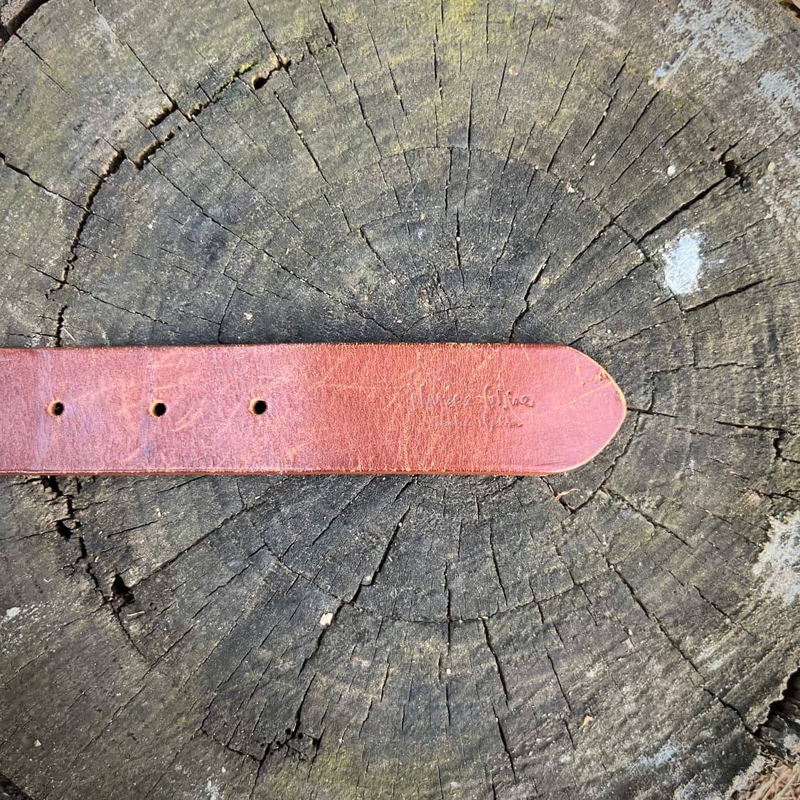 넘버나인 라운드 버클 리얼 레더 벨트 상품이미지5