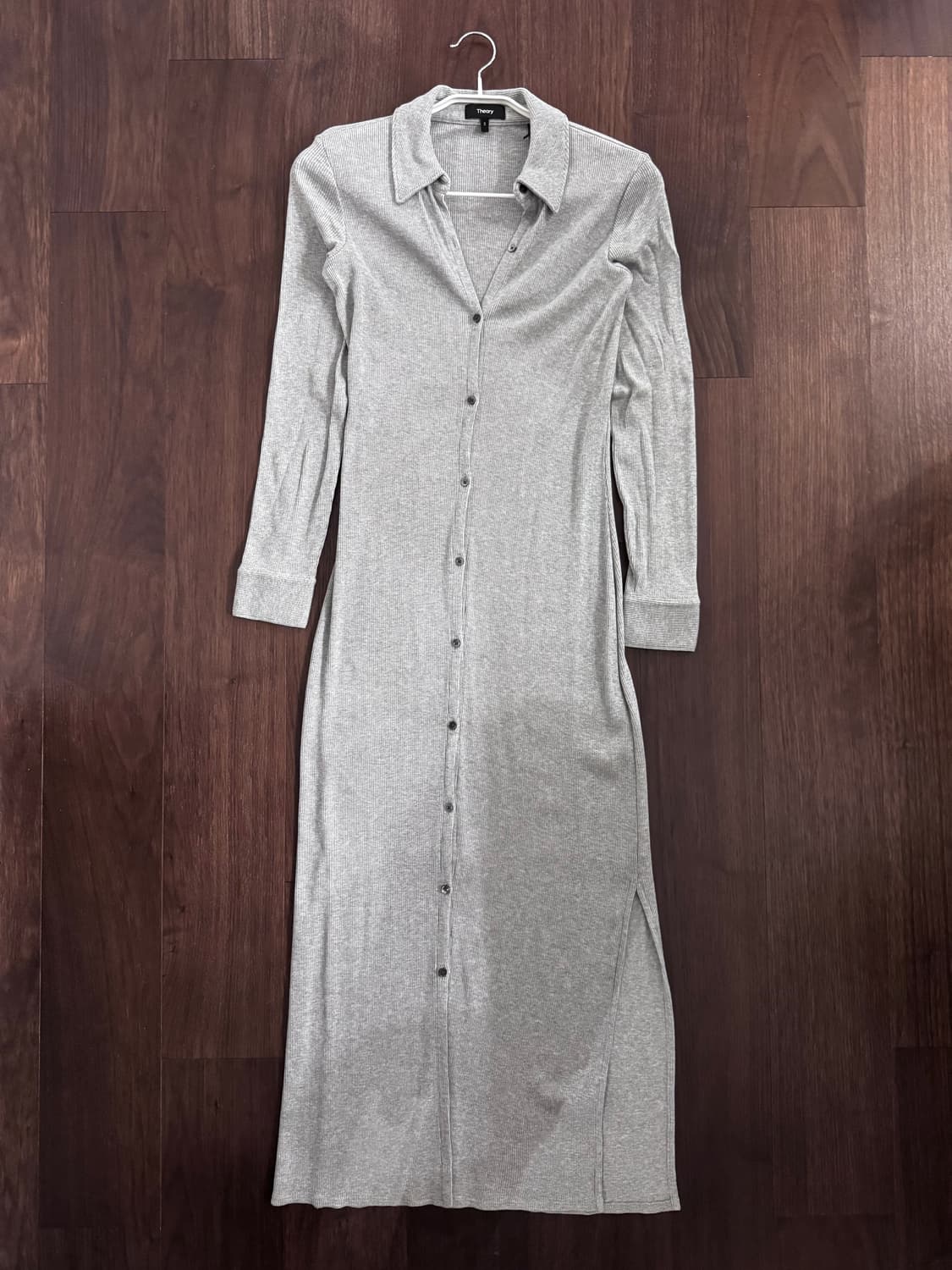 띠어리 골지 맥시 롱 원피스 가디건 상품이미지1