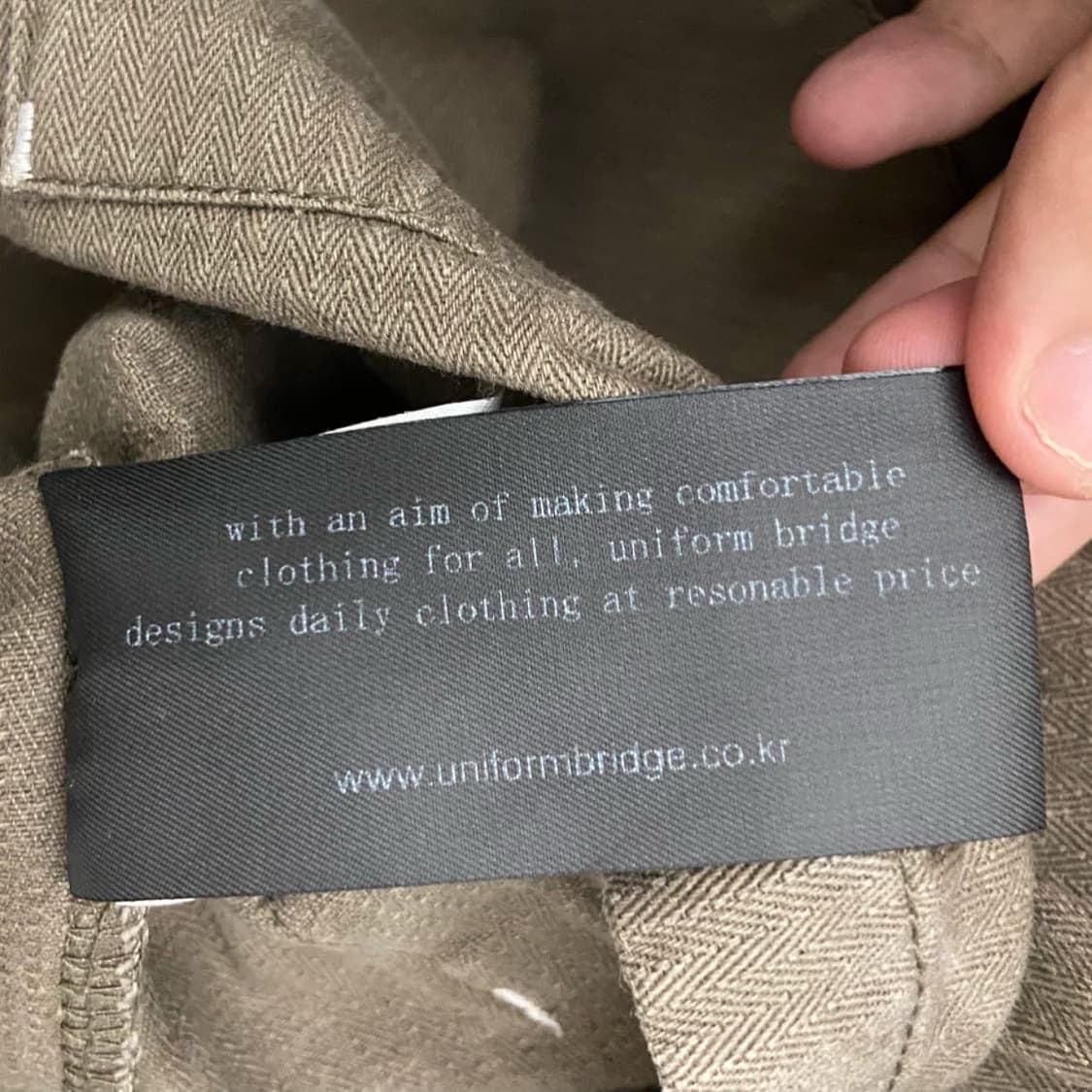 유니폼브릿지 브라운 코튼 아노락 상품이미지9