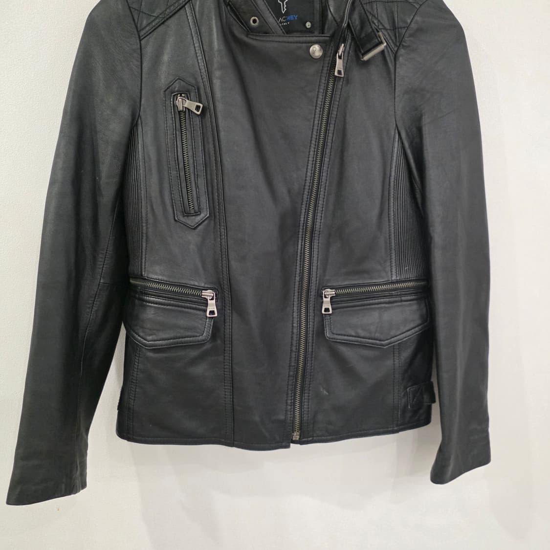 블랙키 이태리 램 스킨 라이더 자켓 55 상품이미지2