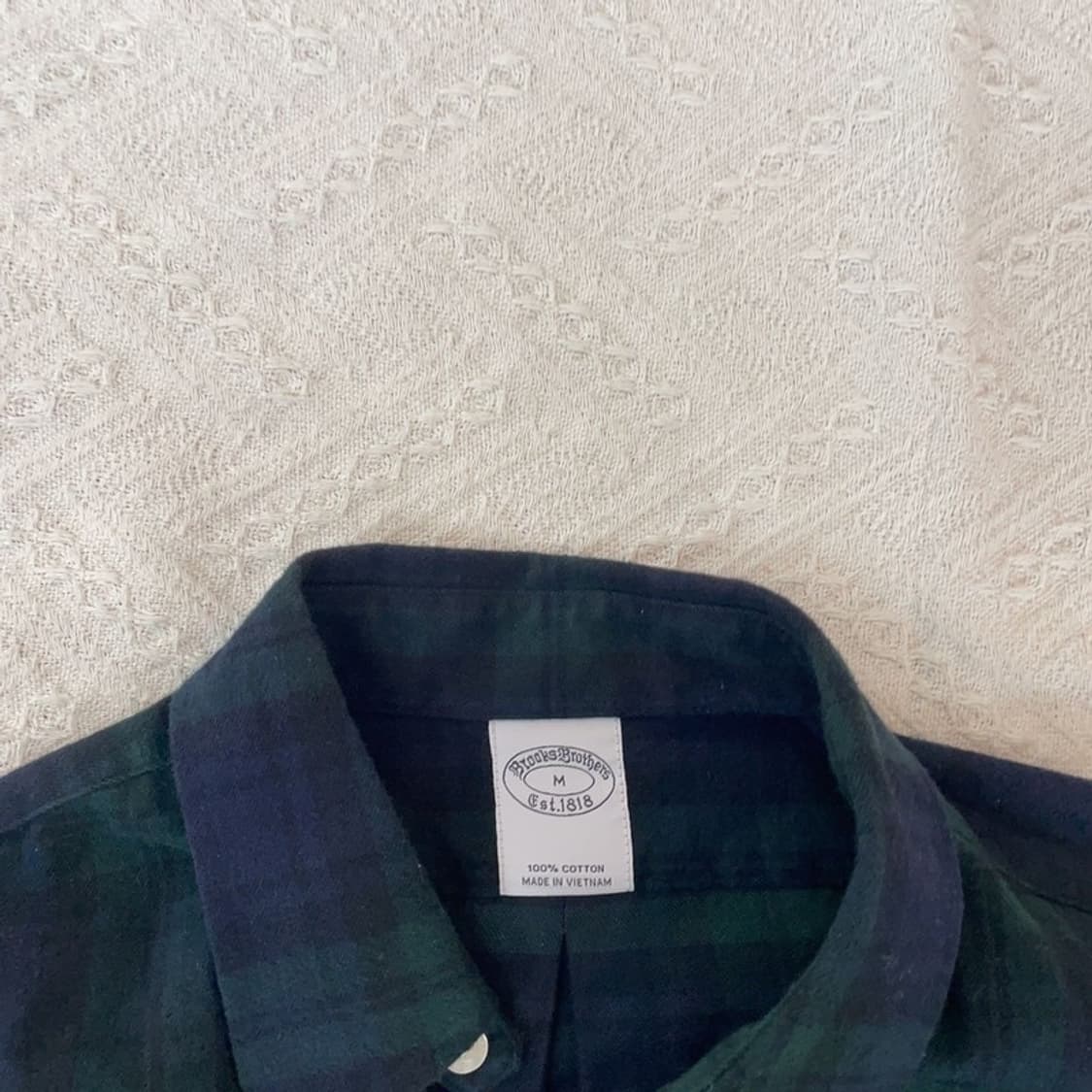 [95] 브룩스브라더스 블랙와치 남방 타탄체크 셔츠 상품이미지4