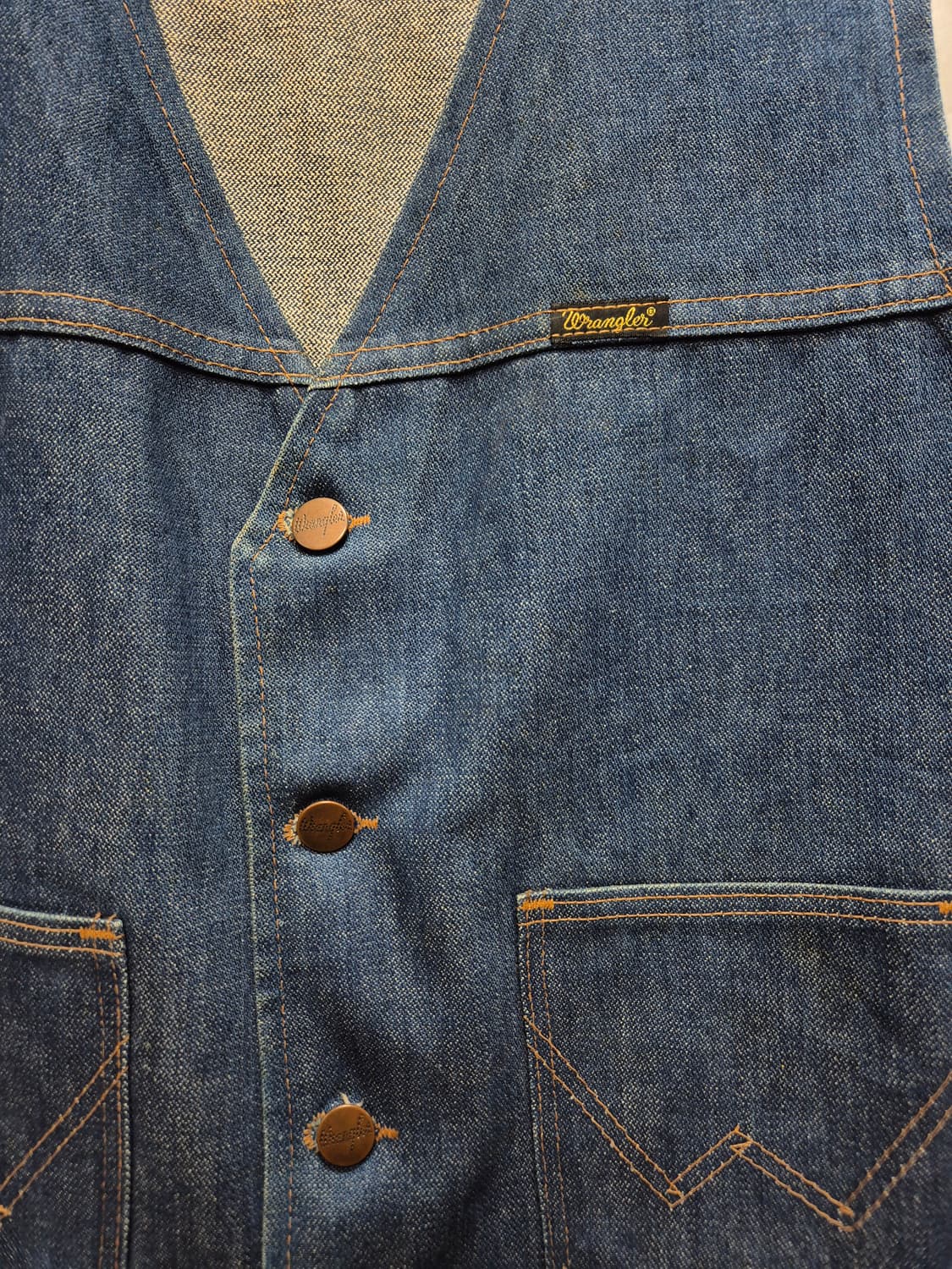 랭글러 usa 빈티지 데님 베스트 상품이미지2