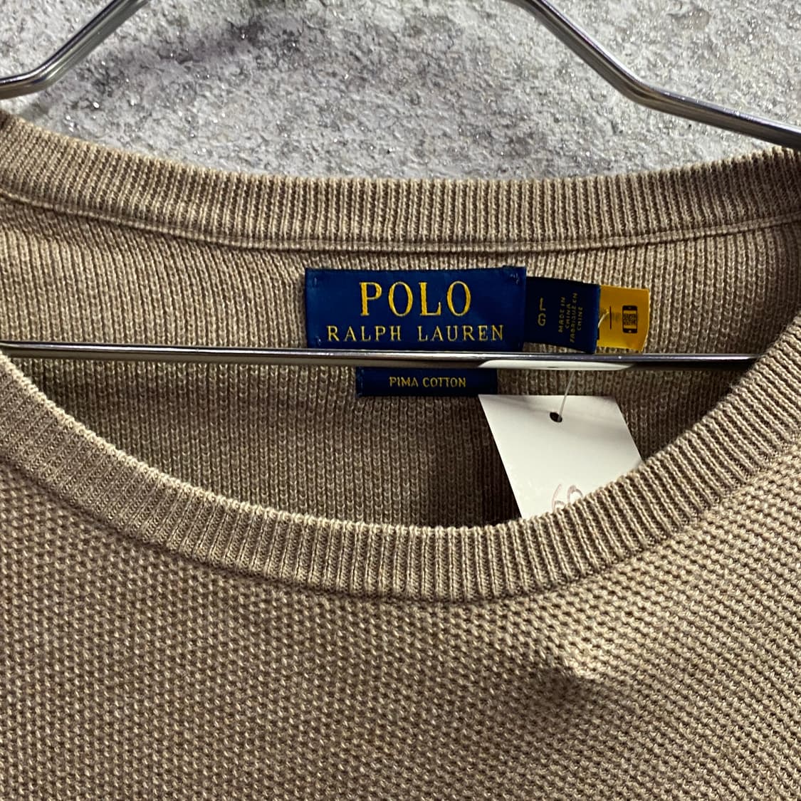 폴로 랄프로렌 피마 신형 베이지 니트 B3148 상품이미지3
