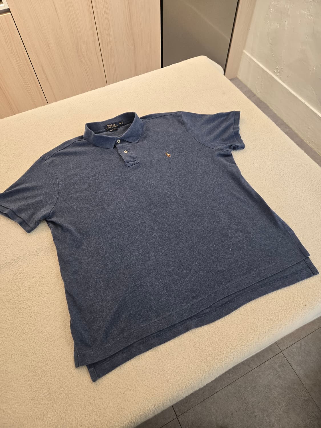 폴로 랄프로렌 네이비 반팔 카라티 XL (공용) 상품이미지3