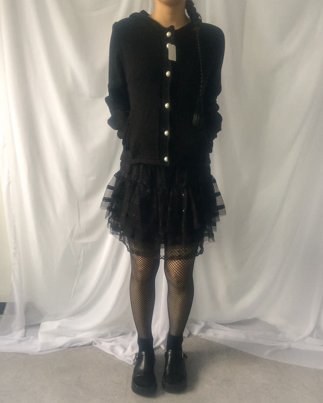 Beads point lace layer mini skirt 상품이미지5