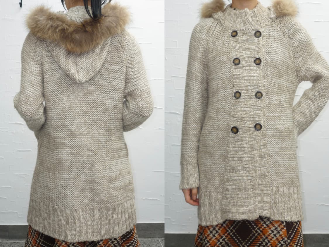 oatmeal cozy hooded cardigan 상품이미지2