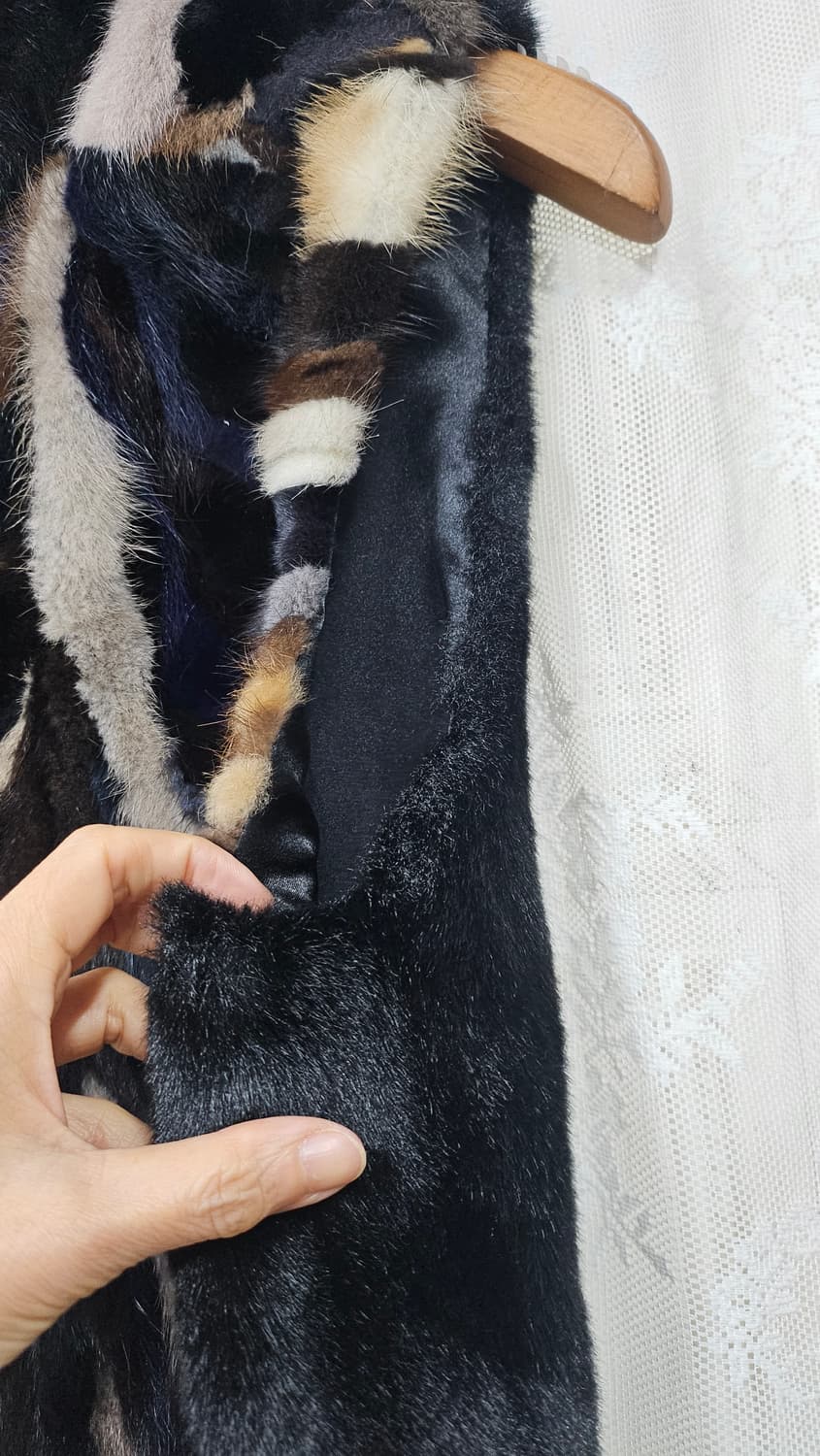 밍크 믹스컬러 조합 베스트 조끼 상품이미지6