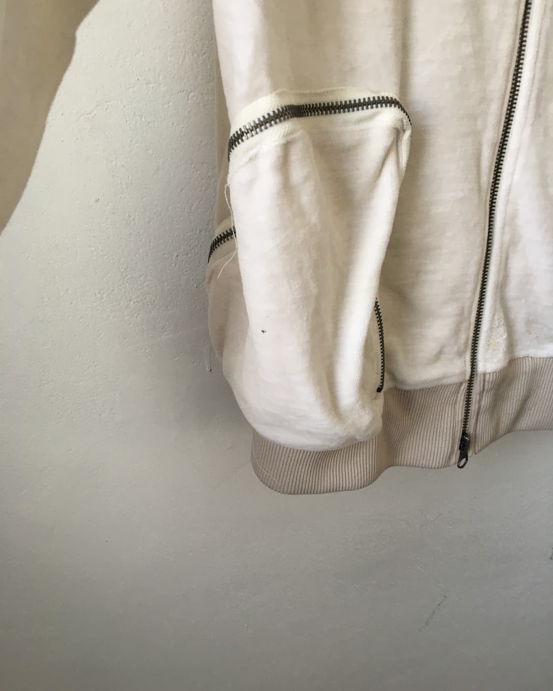 Velour high neck zip up 상품이미지5