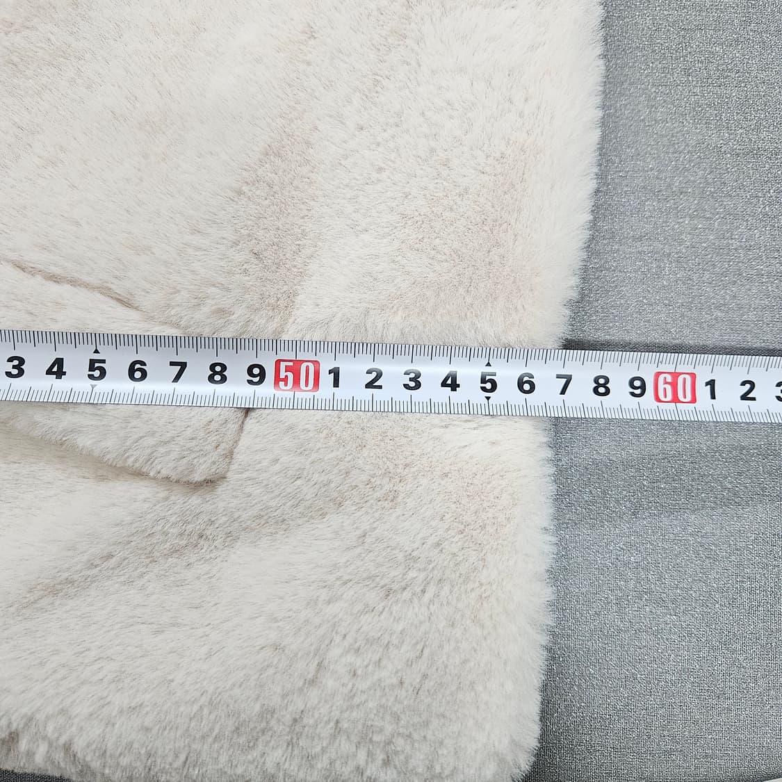 자라 아이보리 트리밍 에코 퍼 자켓 상품이미지5