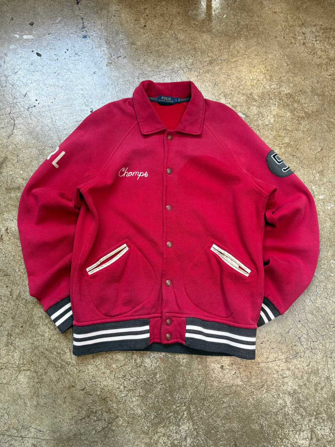 폴로 PRL 자수 바시티 자켓 상품이미지2