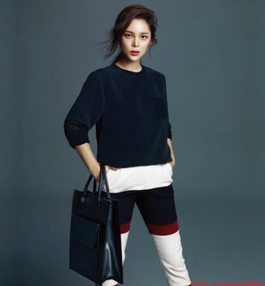 Carlyn 칼린 몰튼 소가죽 토트백 블랙 상품이미지2