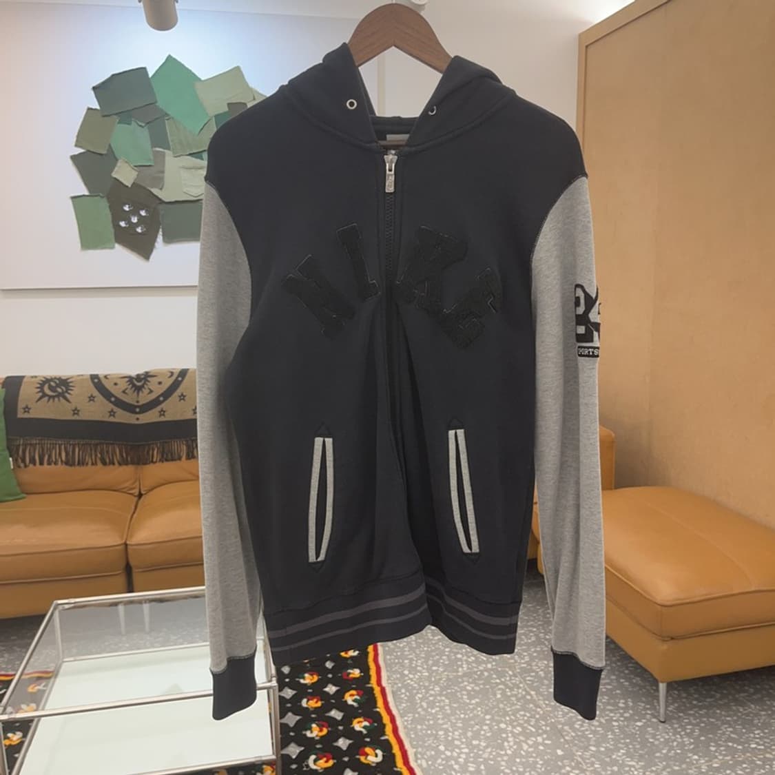 나이키 올드스쿨 배색 바시티 후드집업 M C06724 상품이미지3