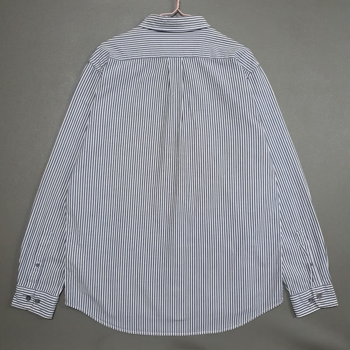 100) 빈폴 멘 신형 24ss 강연 시어서커 스트라이프 셔츠 네이비 상품이미지8