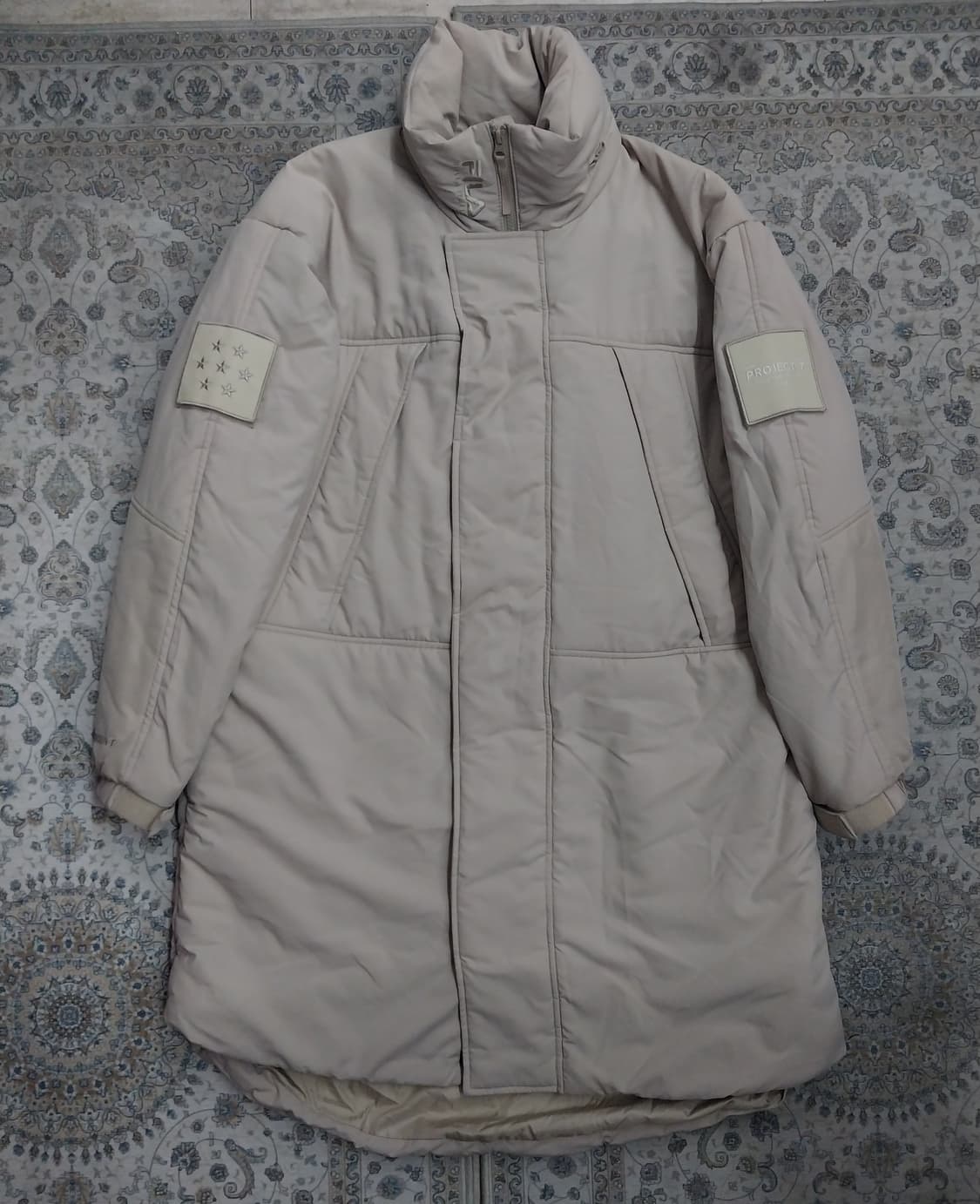 휠라 프리마 로프트 레벨 7 아이보리 롱 파카 90  (엄청크게나옴) 상품이미지1