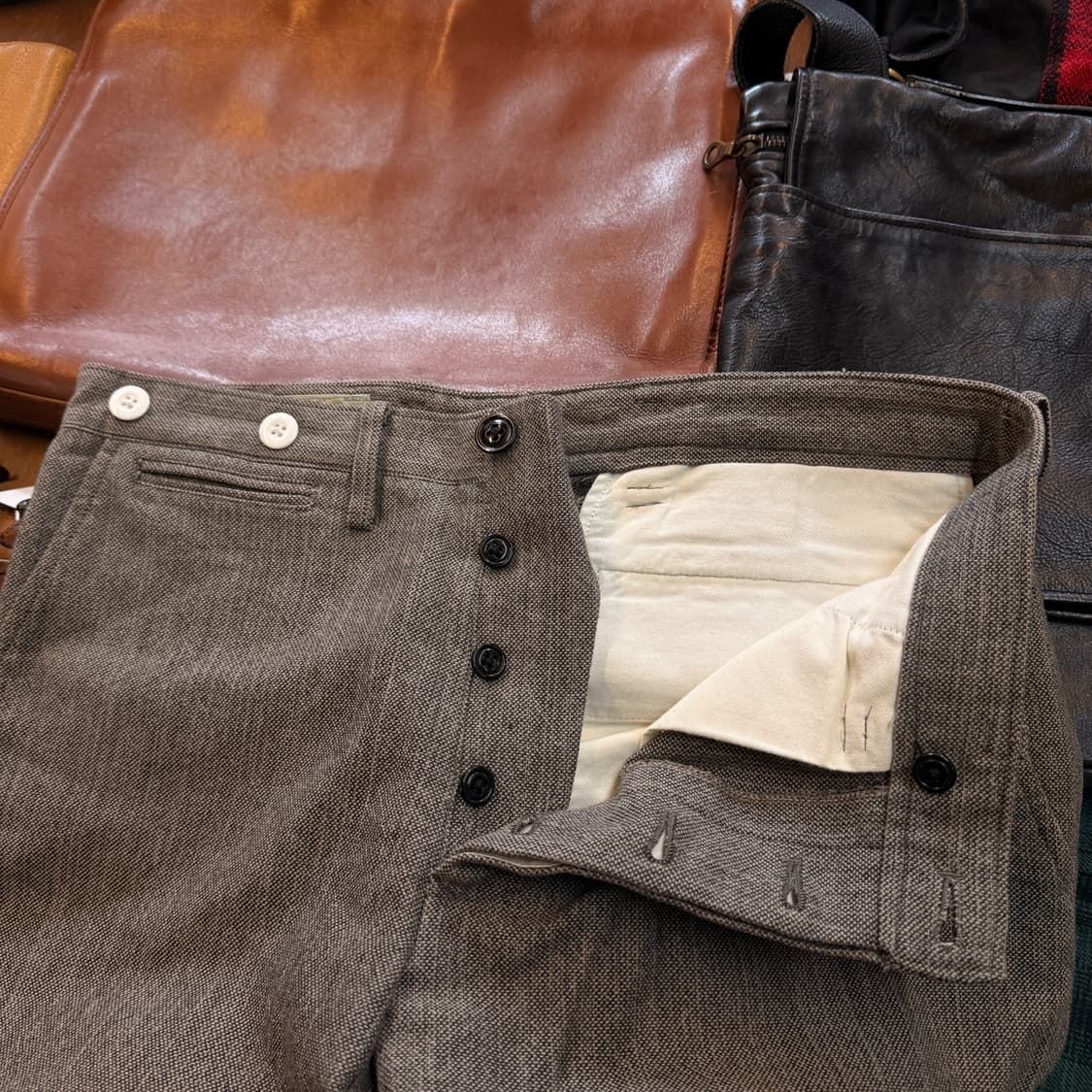 드라이본즈 로커빌리 신치백 서스펜서 디테일 트라우저 32 33 일본생산 상품이미지7