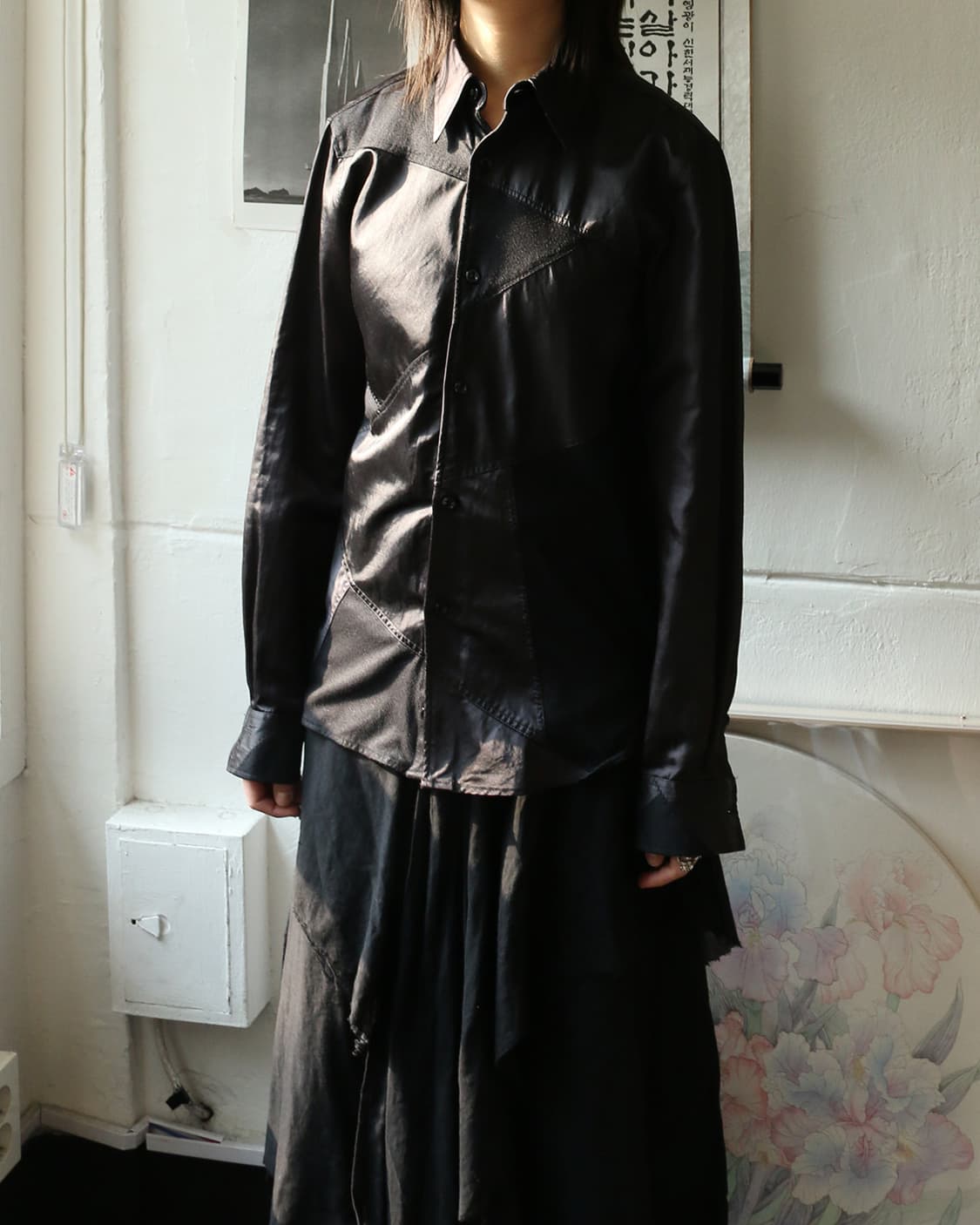 토네이도 마트 블랙 패치 셔츠  상품이미지1