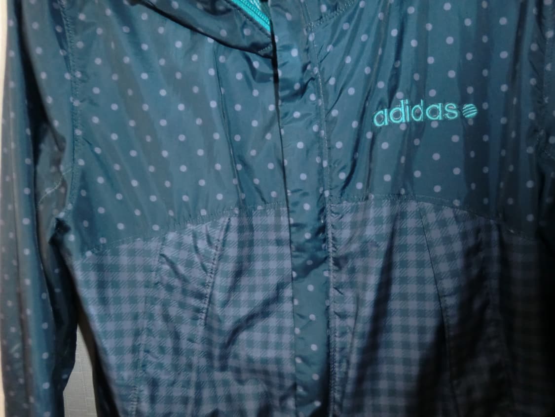 아디다스 도트 체크 바람막이 러블리 일본 빈티지 니혼진 모리걸 하구미 상품이미지3